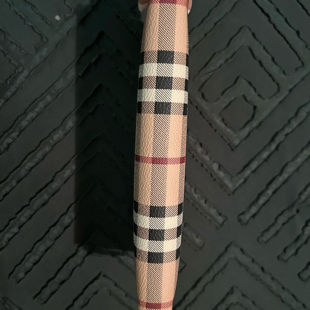 Burberry Tan and Brown Checkered Wallet - Picture 3 of 5